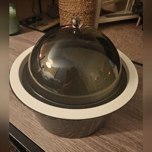 Vintage MCM Atomic Dome Lucite/Acrylic Ice Bucket- Hot Container